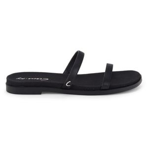 CIRCUS BY SAM EDELMAN Quincy Faux Leather Flat Sandals